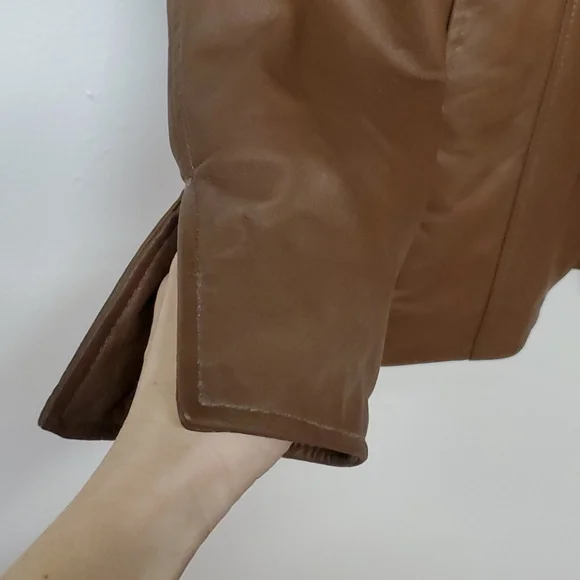 Pamela McCoy brown leather jacket - Picture 5 of 10